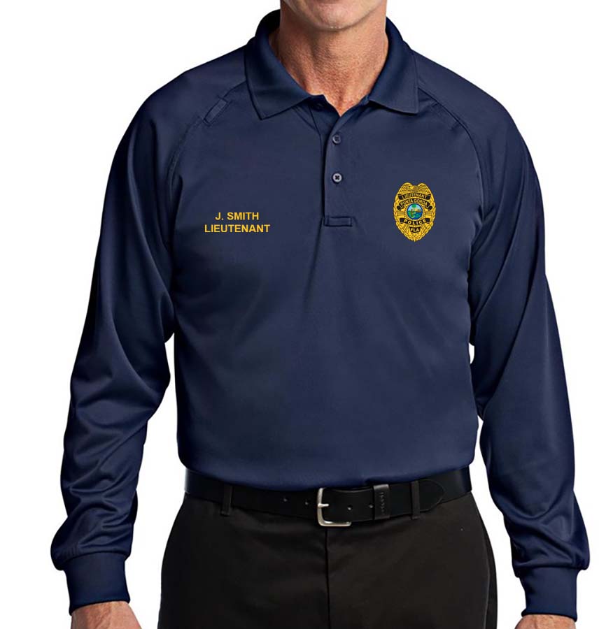 Department Polo (Men's Long Sleeve), Punta Gorda Police Dept